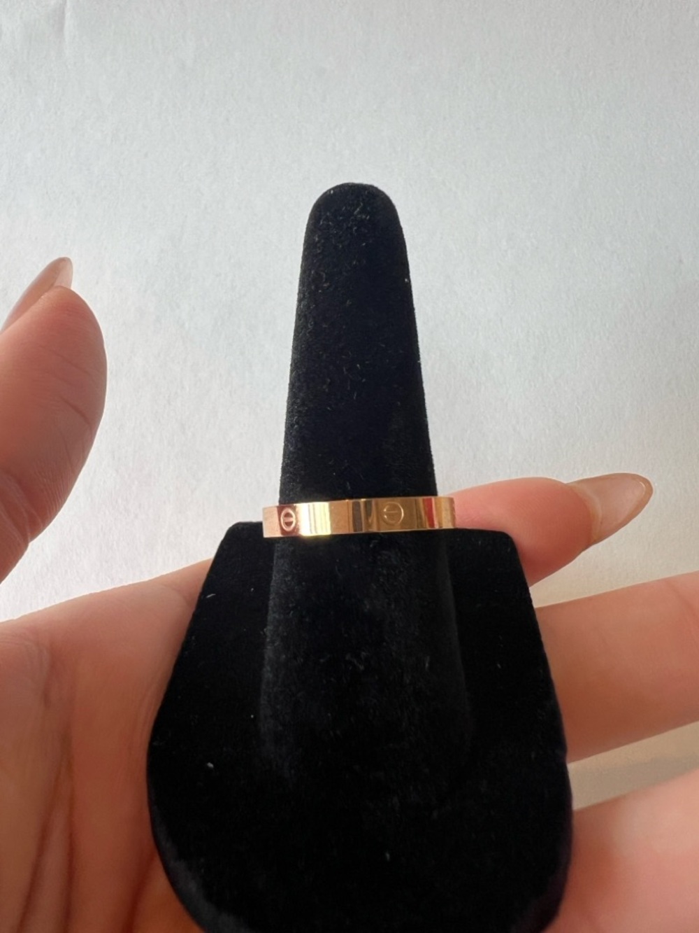 Classic 14k Gold Plated Band Ring with Screw Motif